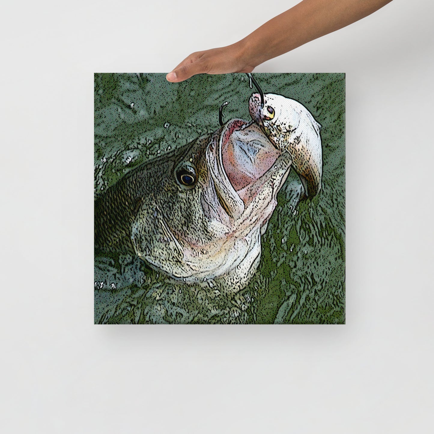 Canvas hooked