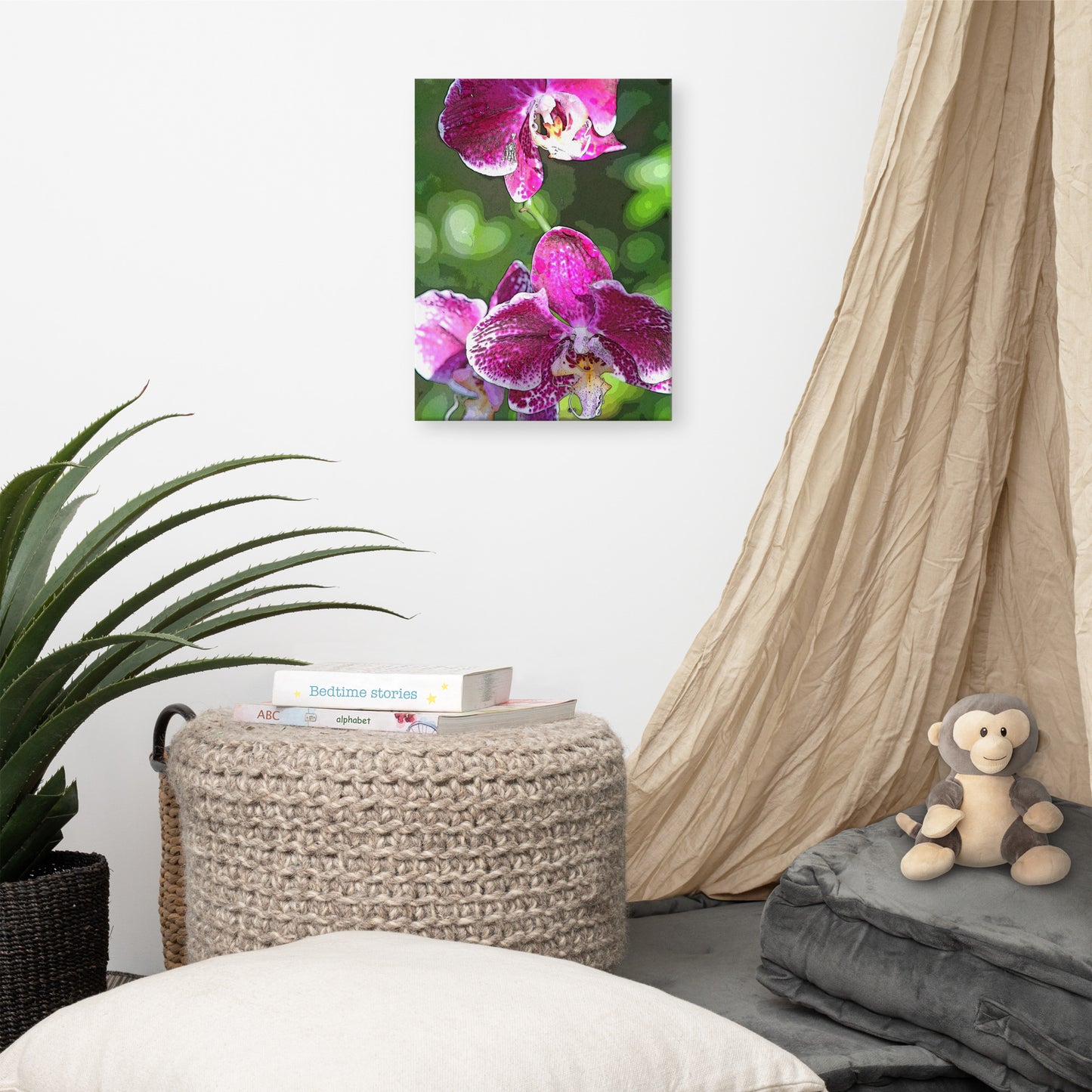 Canvas orchid 1