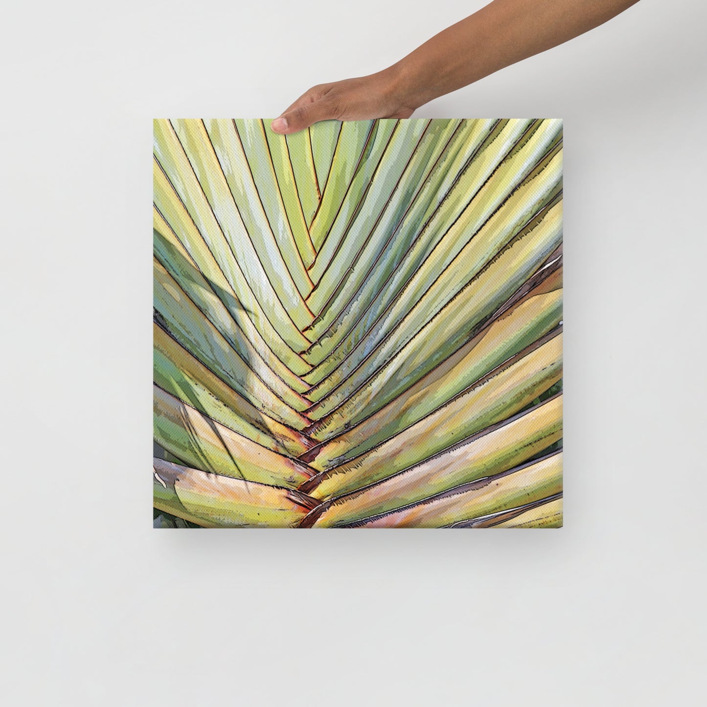 Canvas tropical plant 3