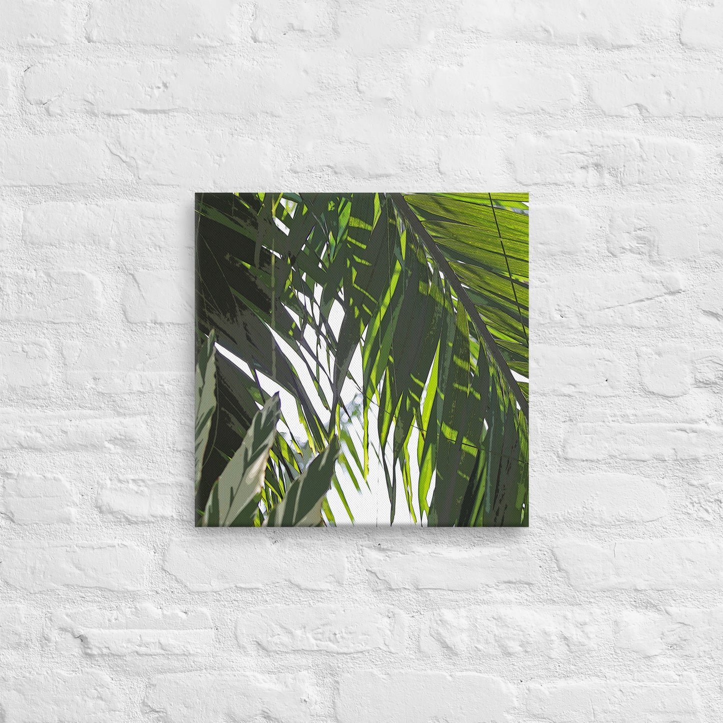 Canvas palm leaves 5