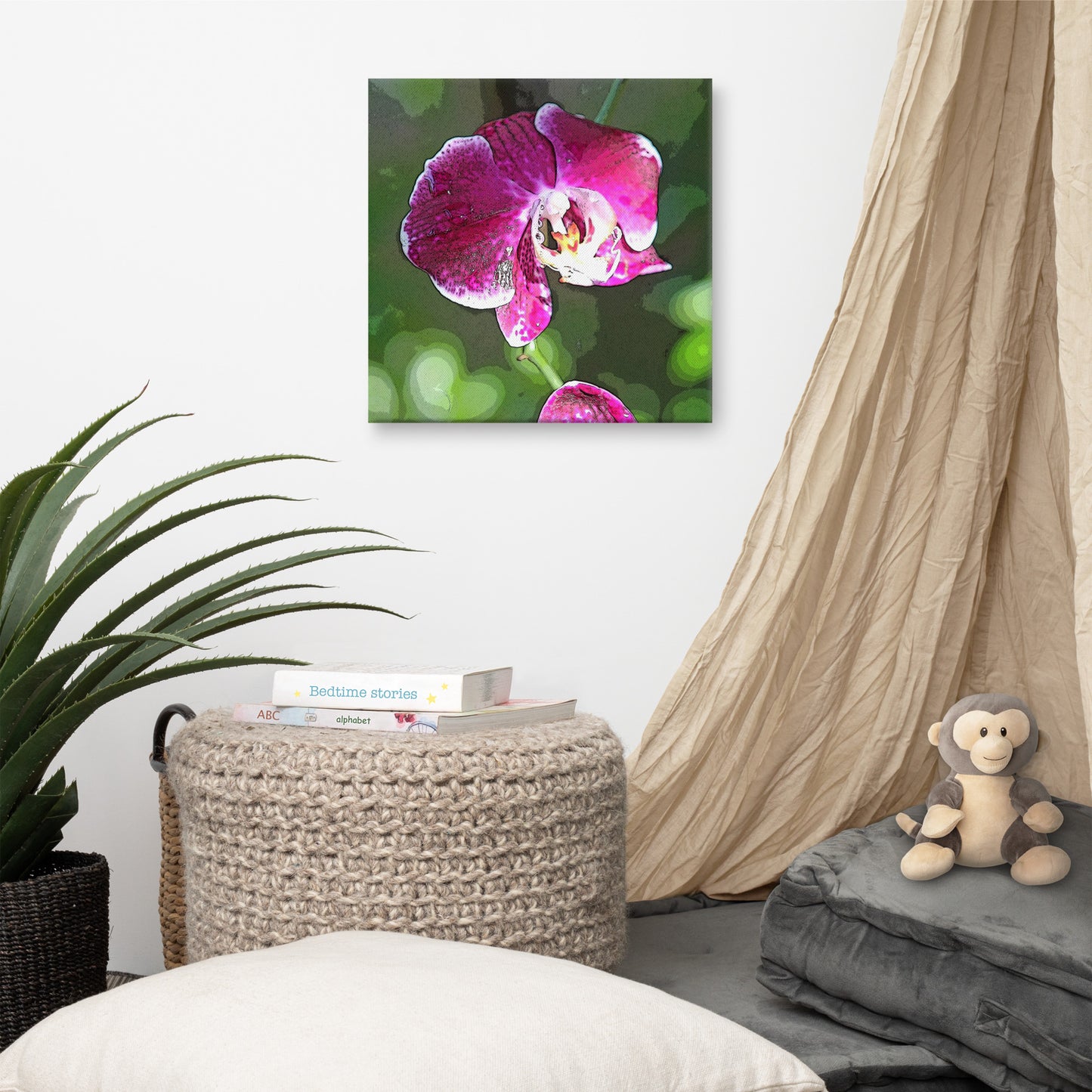 Canvas orchid 1