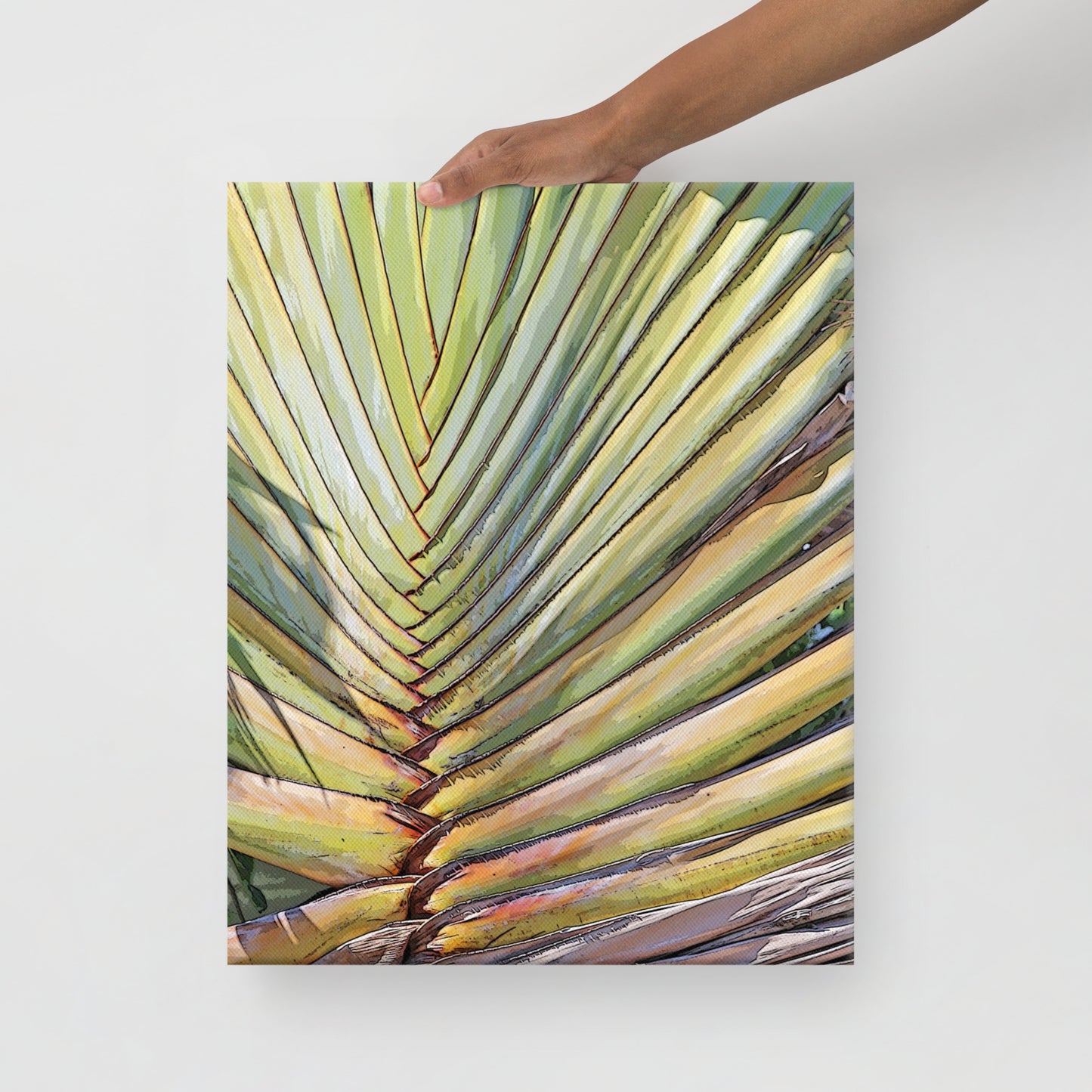 Canvas tropical plant 3