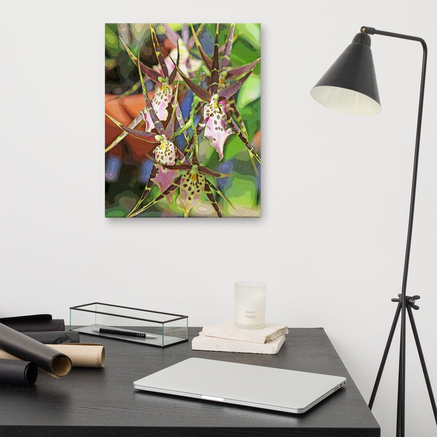 Canvas orchid 2