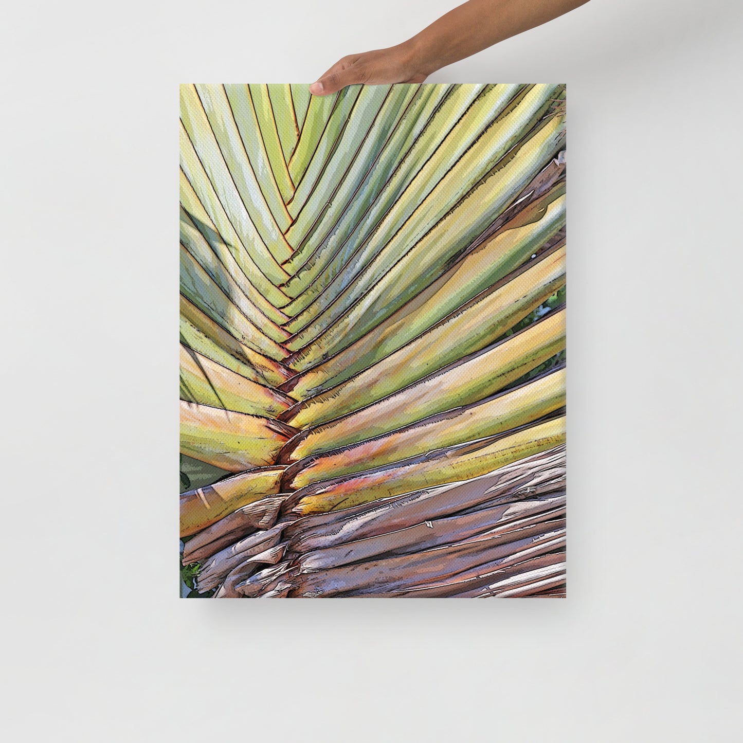 Canvas tropical plant 3