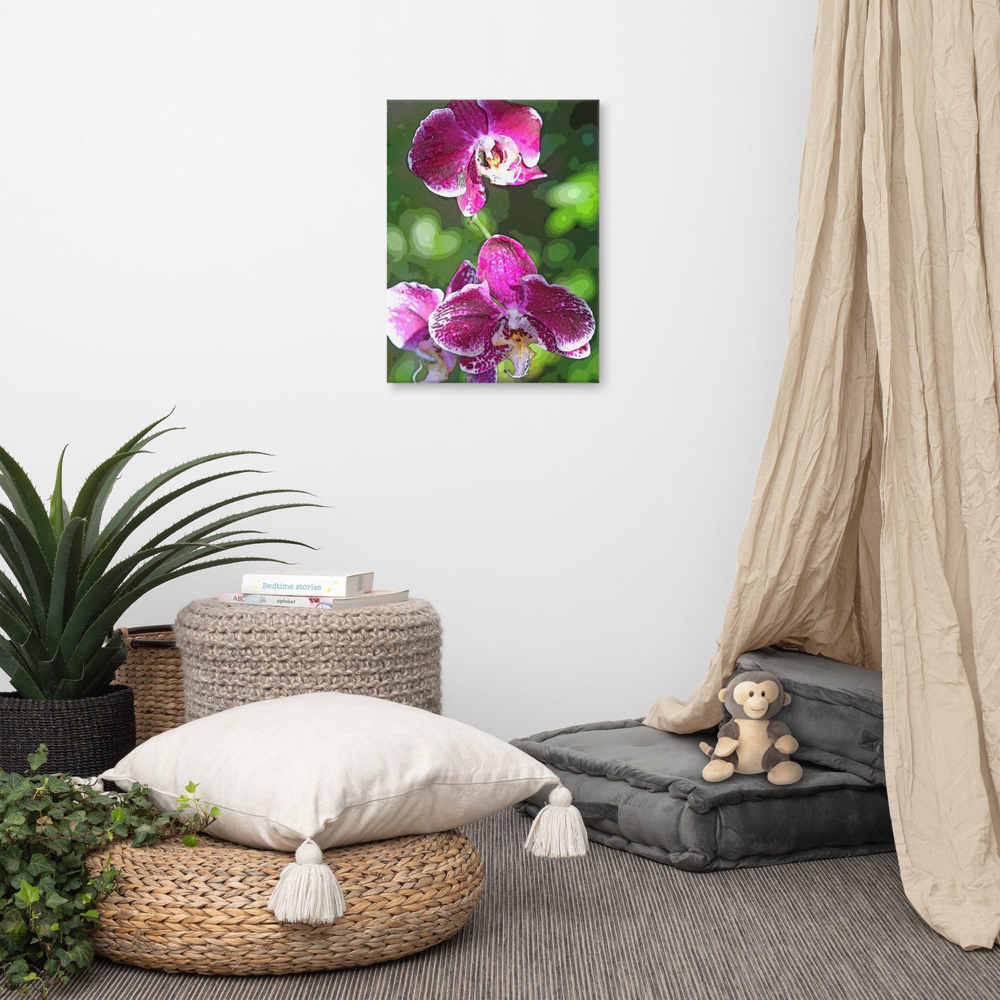 Canvas orchid 1