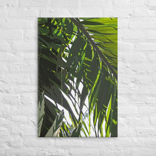 Canvas palm leaves 5