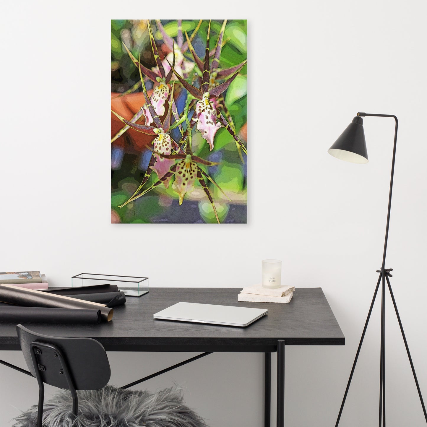 Canvas orchid 2