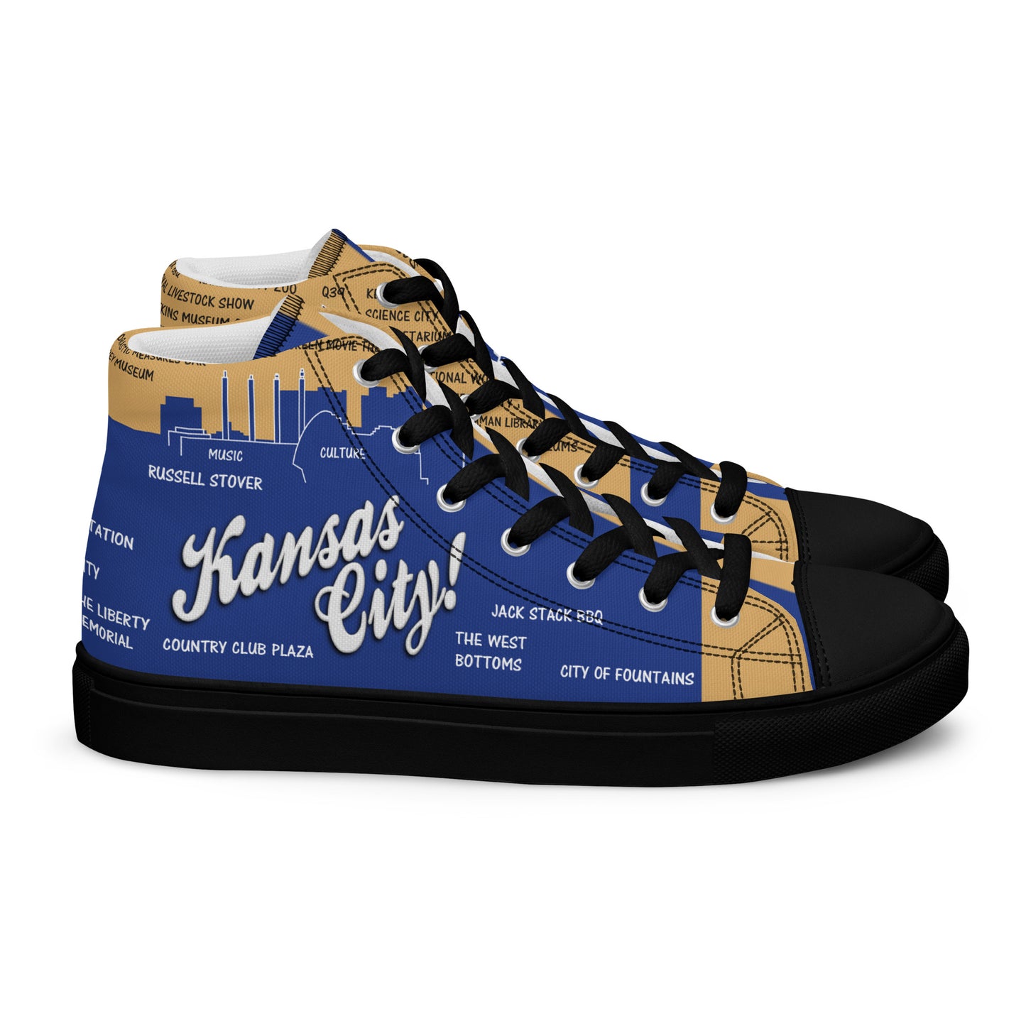 Men’s high top canvas shoes