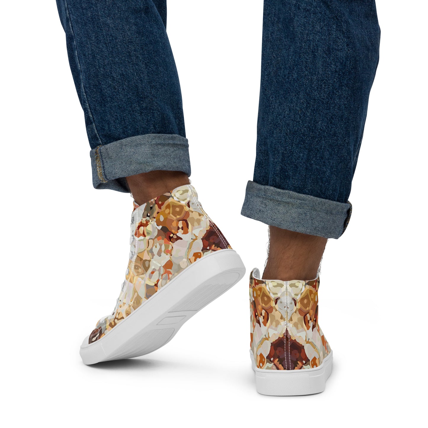 Men’s high top canvas shoes