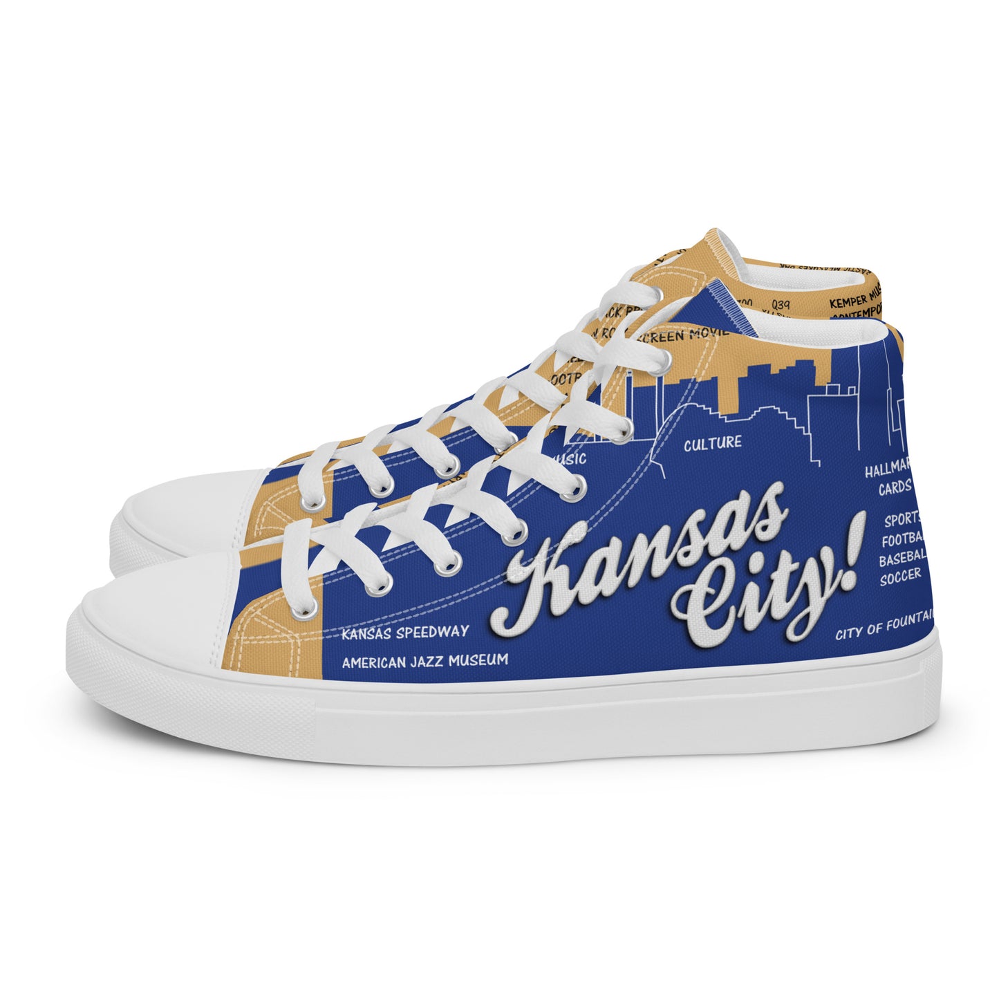 Men’s high top canvas shoes