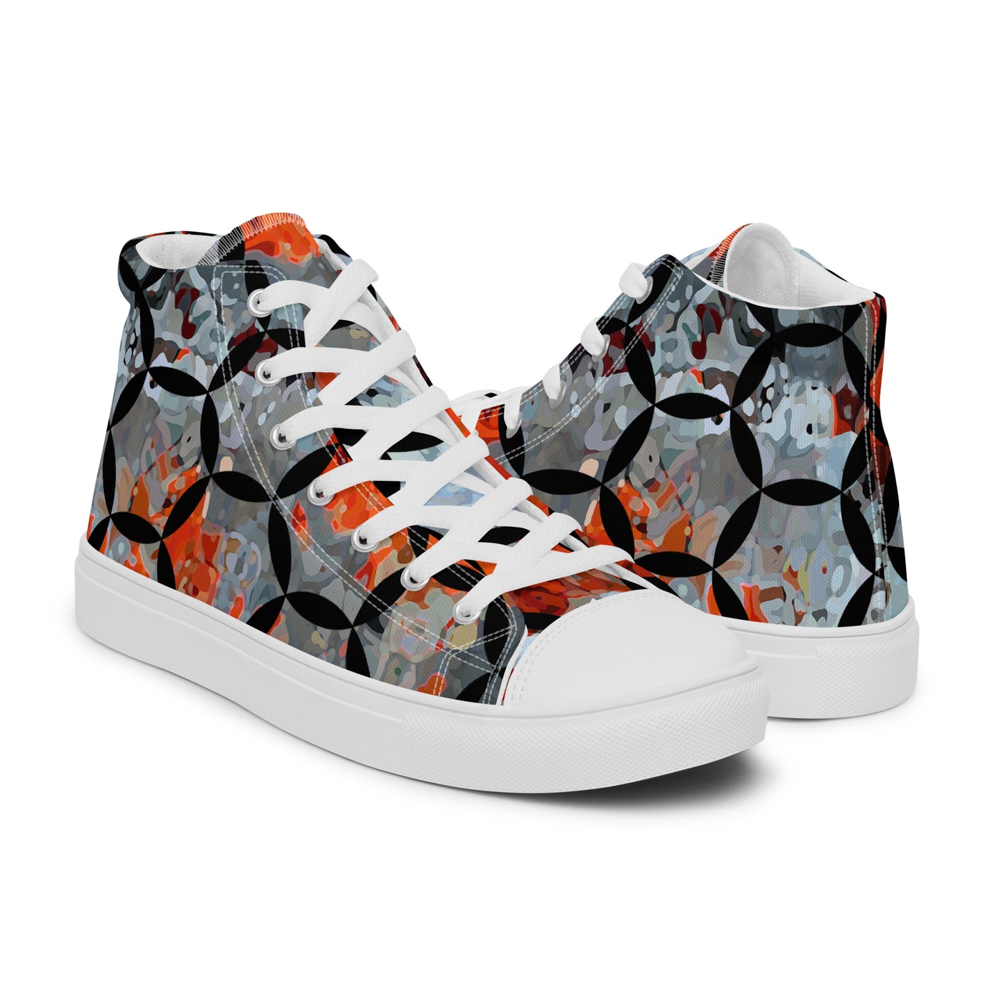 Men’s high top canvas shoes