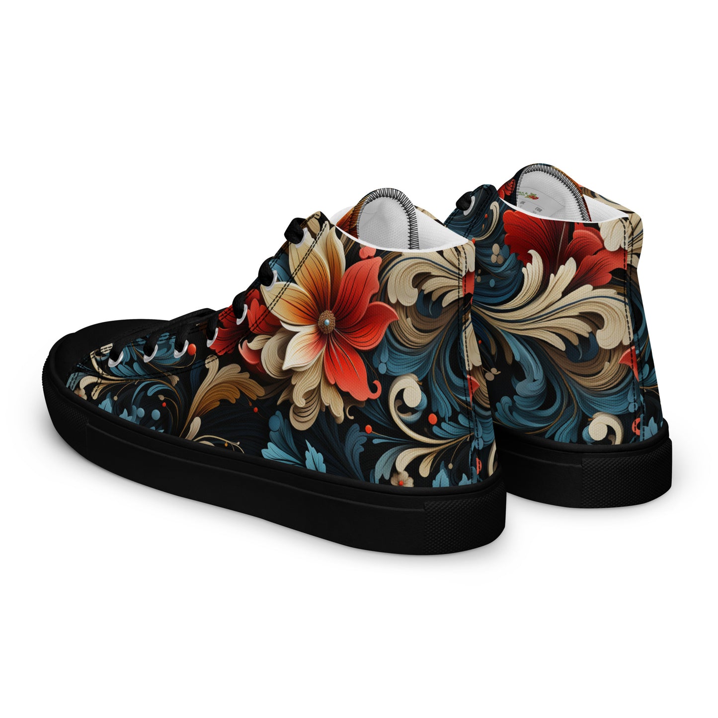 Women’s high top canvas shoes