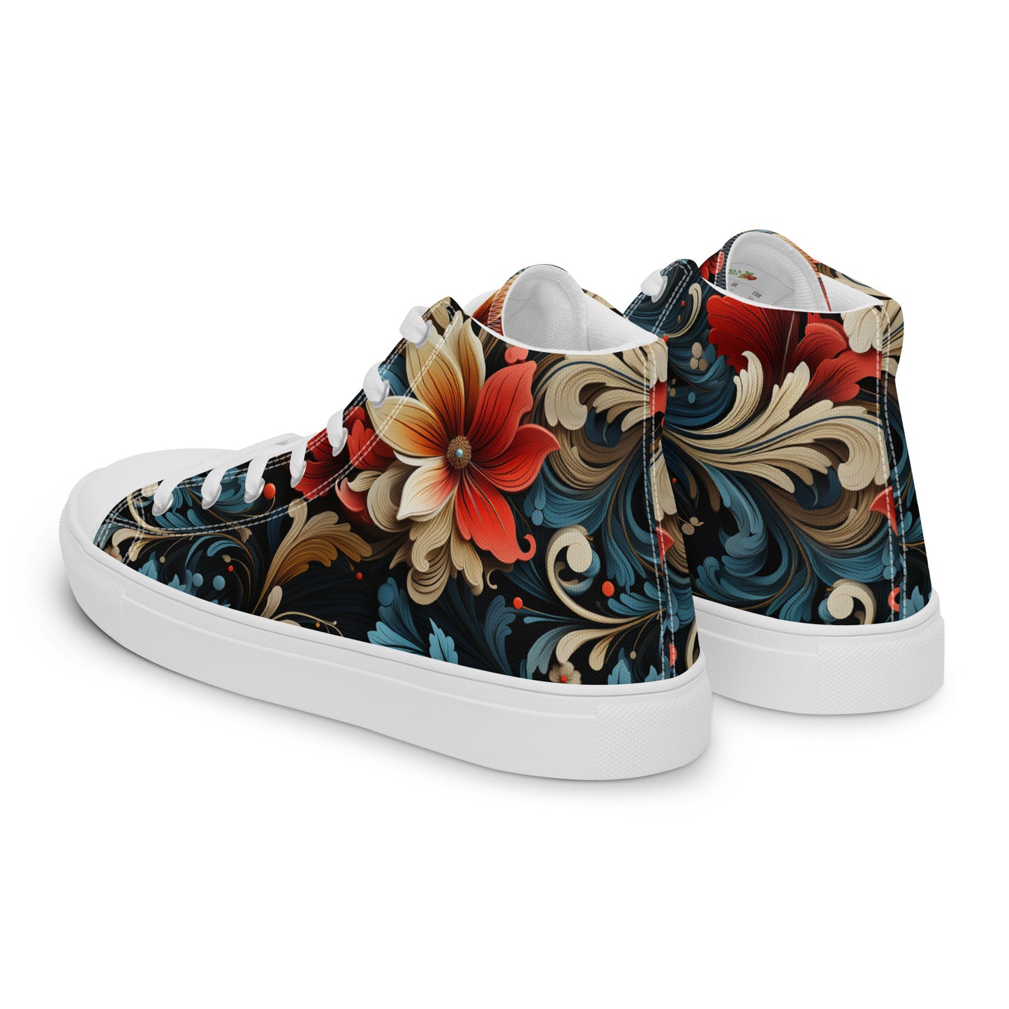 Women’s high top canvas shoes