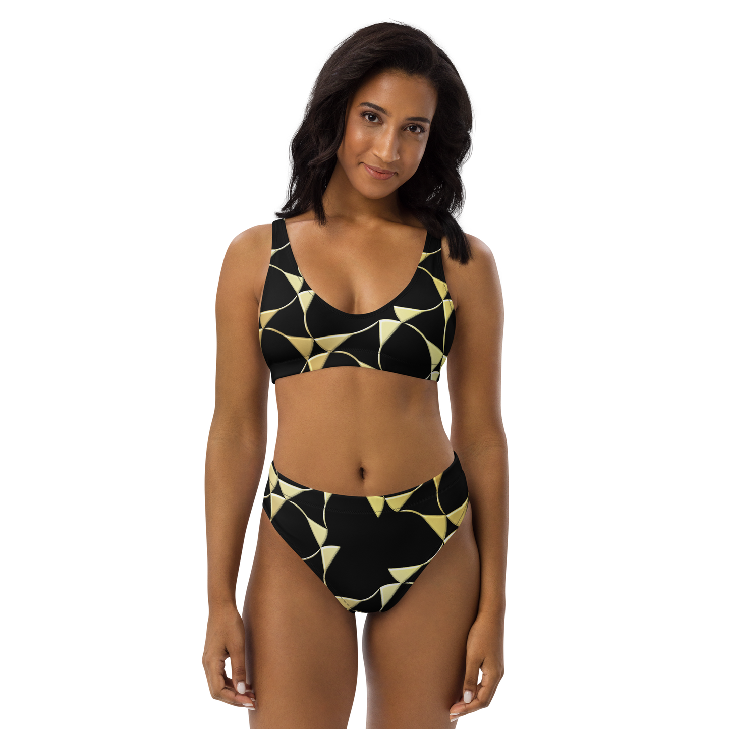 Recycled high-waisted bikini