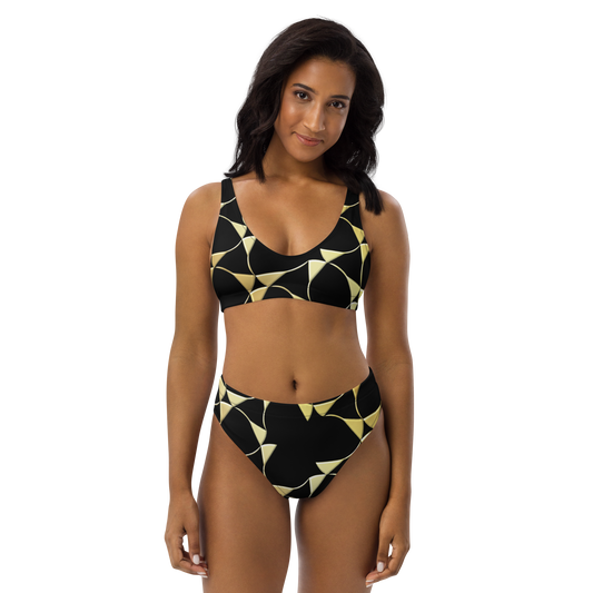 Recycled high-waisted bikini