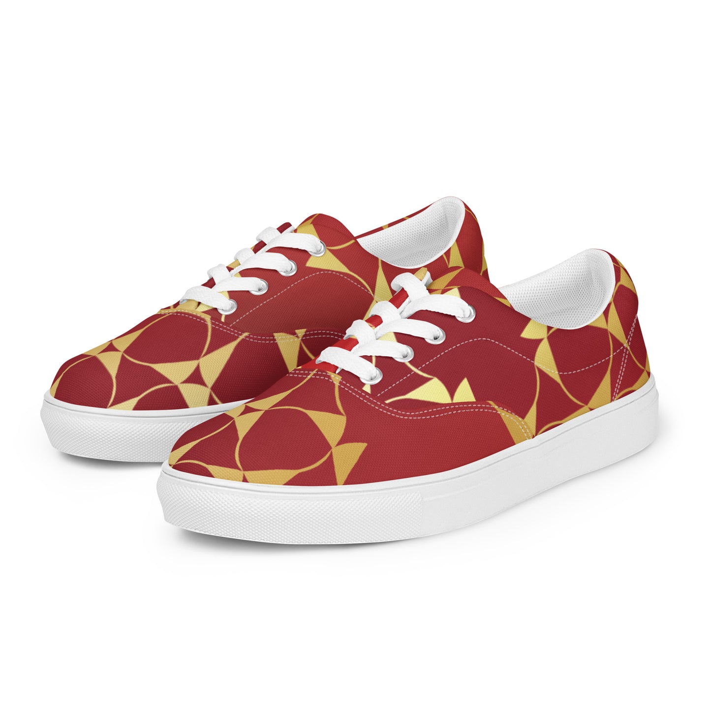 Women’s lace-up canvas shoes